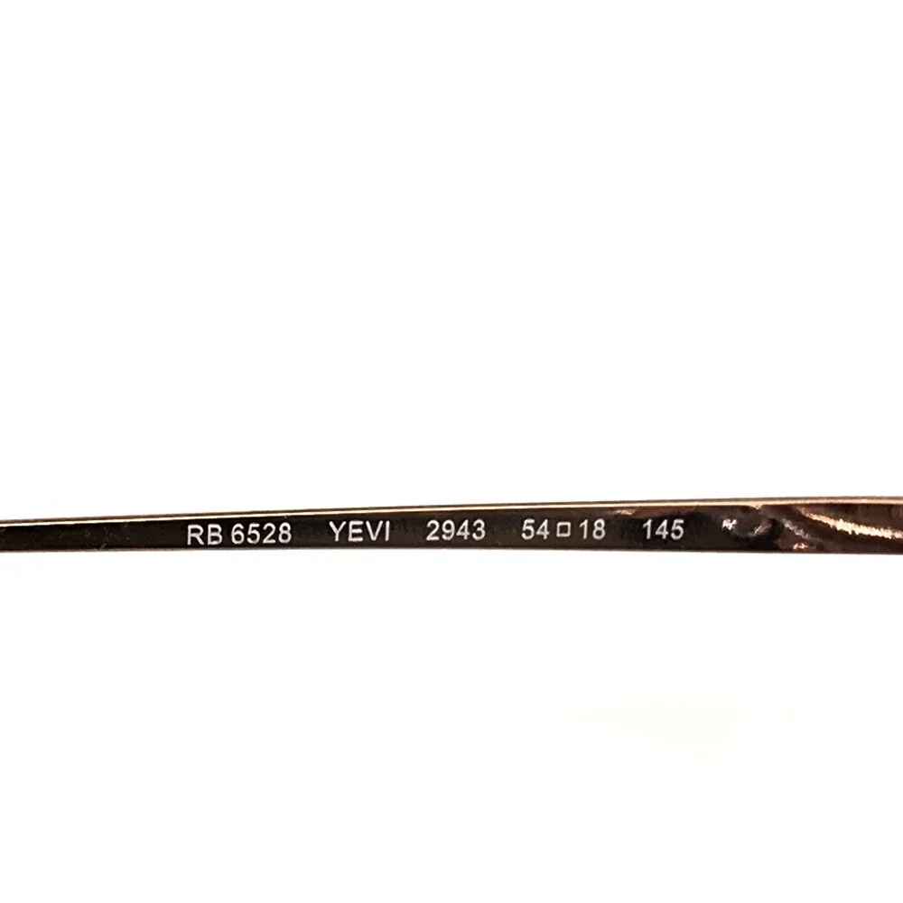 Ray-Ban Eyeglasses Frame RB6528 YEVI 2943 Copper Rose Gold Geometric 54-18-145